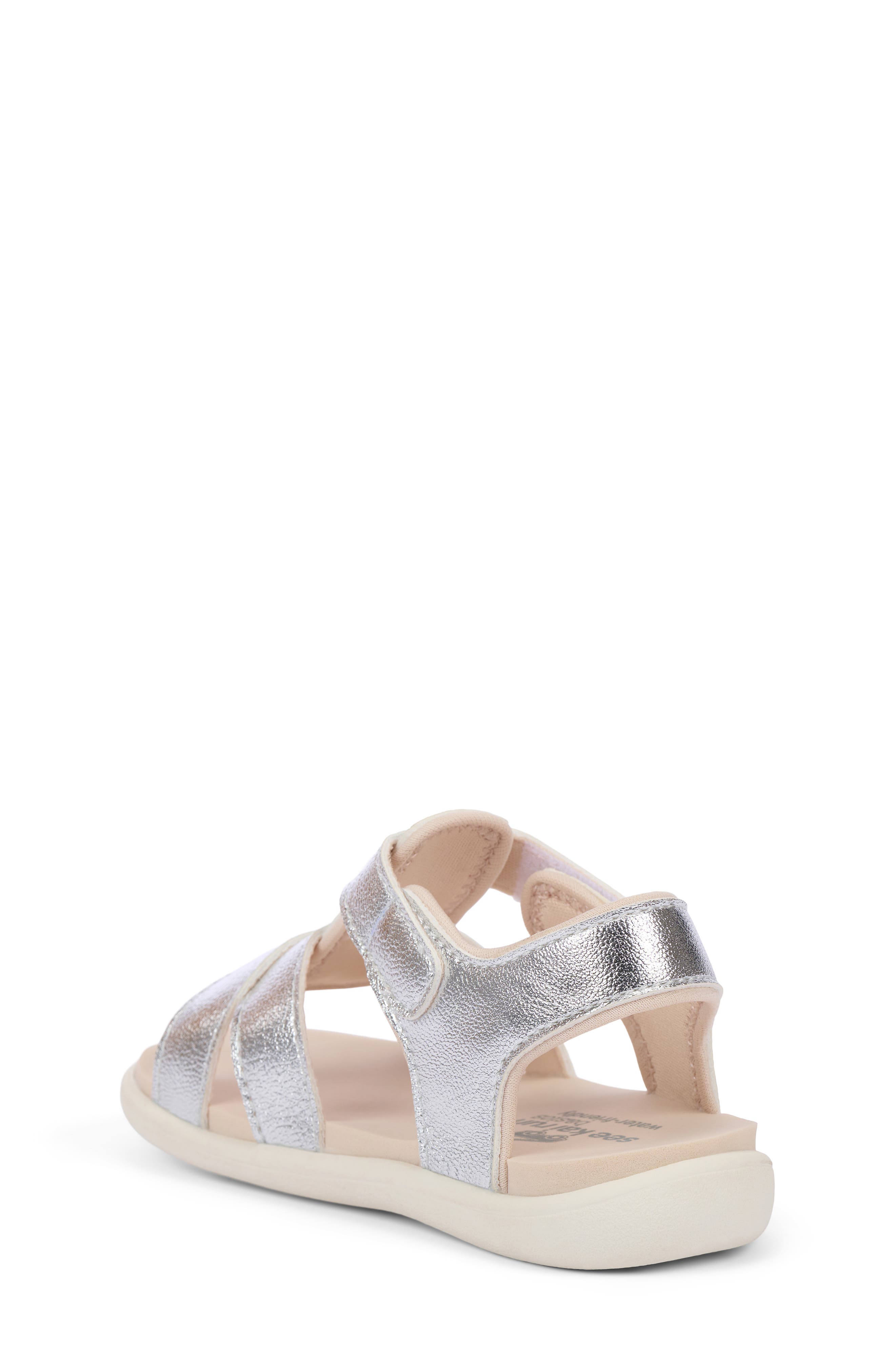 See Kai Run Kids' Shayna Sandal, Alternate, color, Silver Metallic