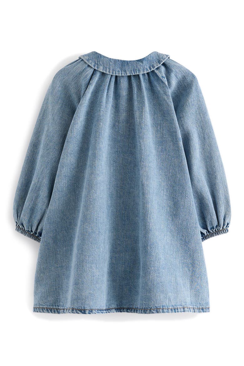 Kids' Long Sleeve Denim Shirtdress, Alternate, color, BLUE
