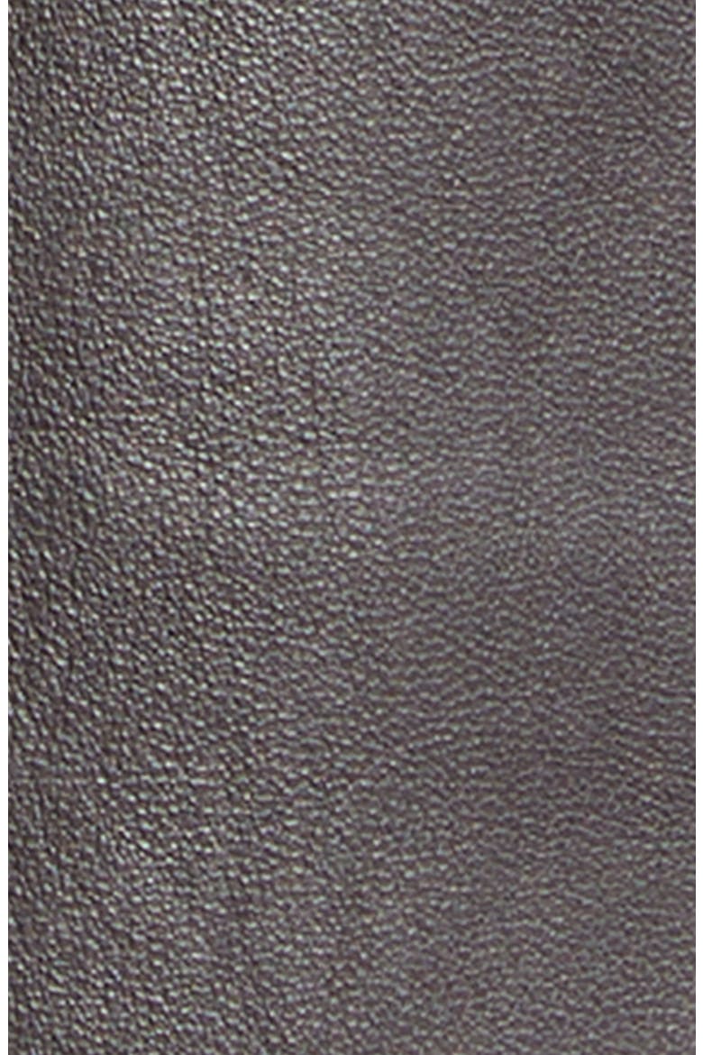 Liam Pintuck Wide Leg Leather Pants, Alternate, color, BORDEAUX