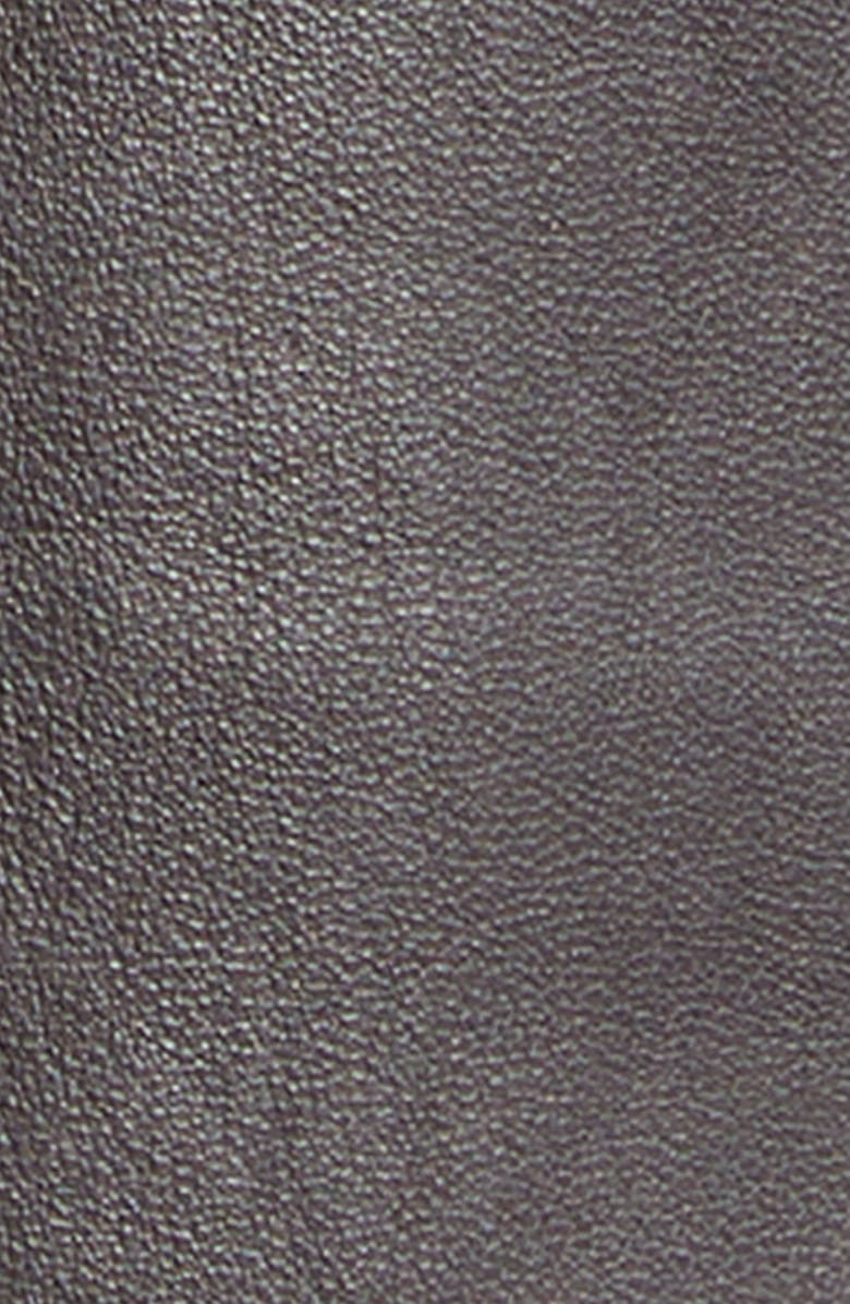 A.L.C. Liam Pintuck Wide Leg Leather Pants, Alternate, color, Bordeaux