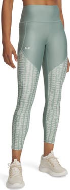 Under Armour High Waist Print Panel Performance Ankle Leggings