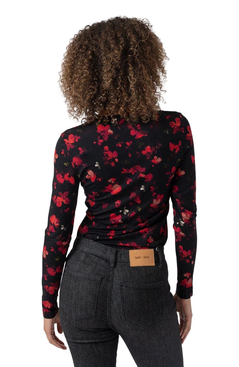 Saint + Sofia Remy Crop Sweater, Alternate, color, Black