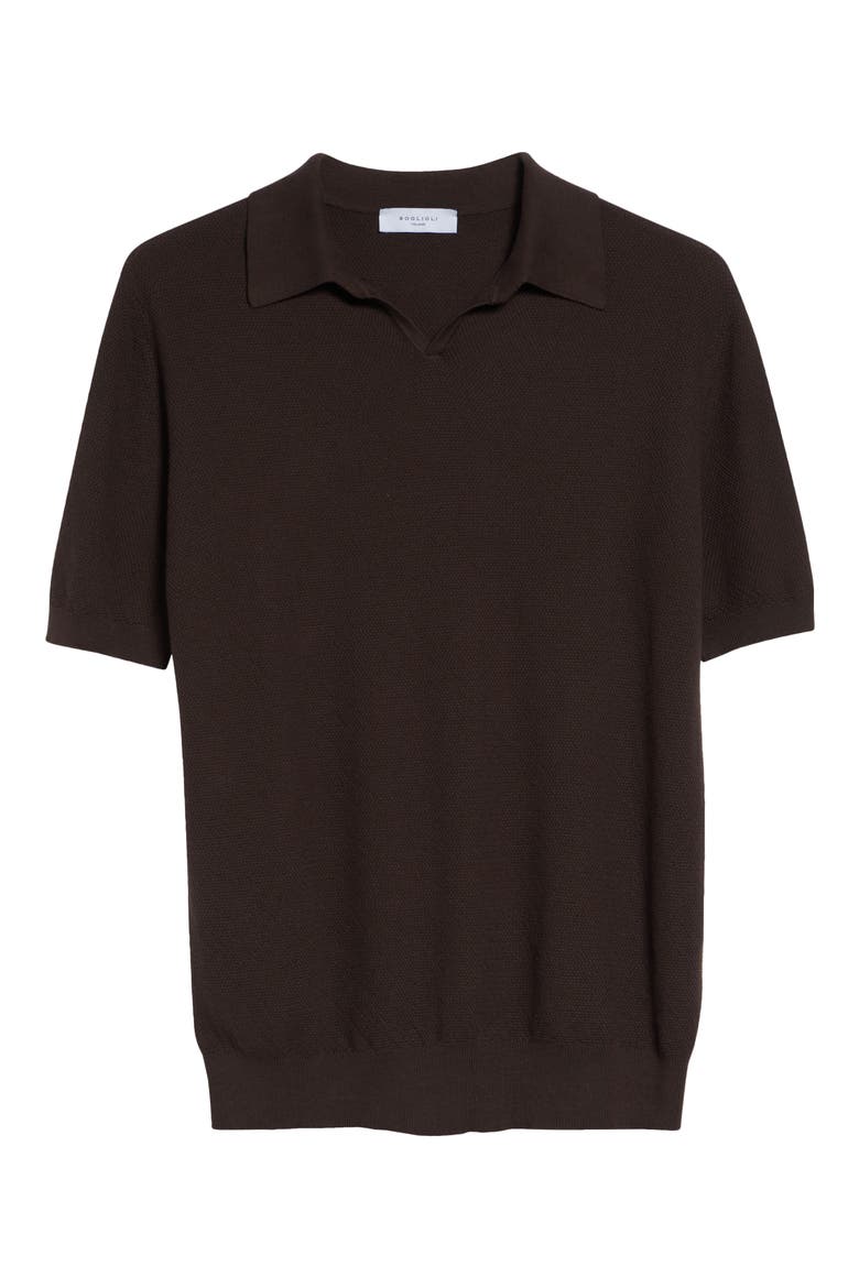 Garment Dye Cotton Polo, Alternate, color, BROWN