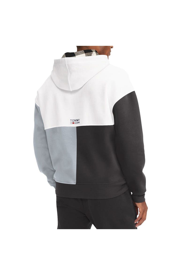 Men's Tommy Jeans White/Black Brooklyn Nets Andrew Split Pullover Hoodie, Alternate, color, White