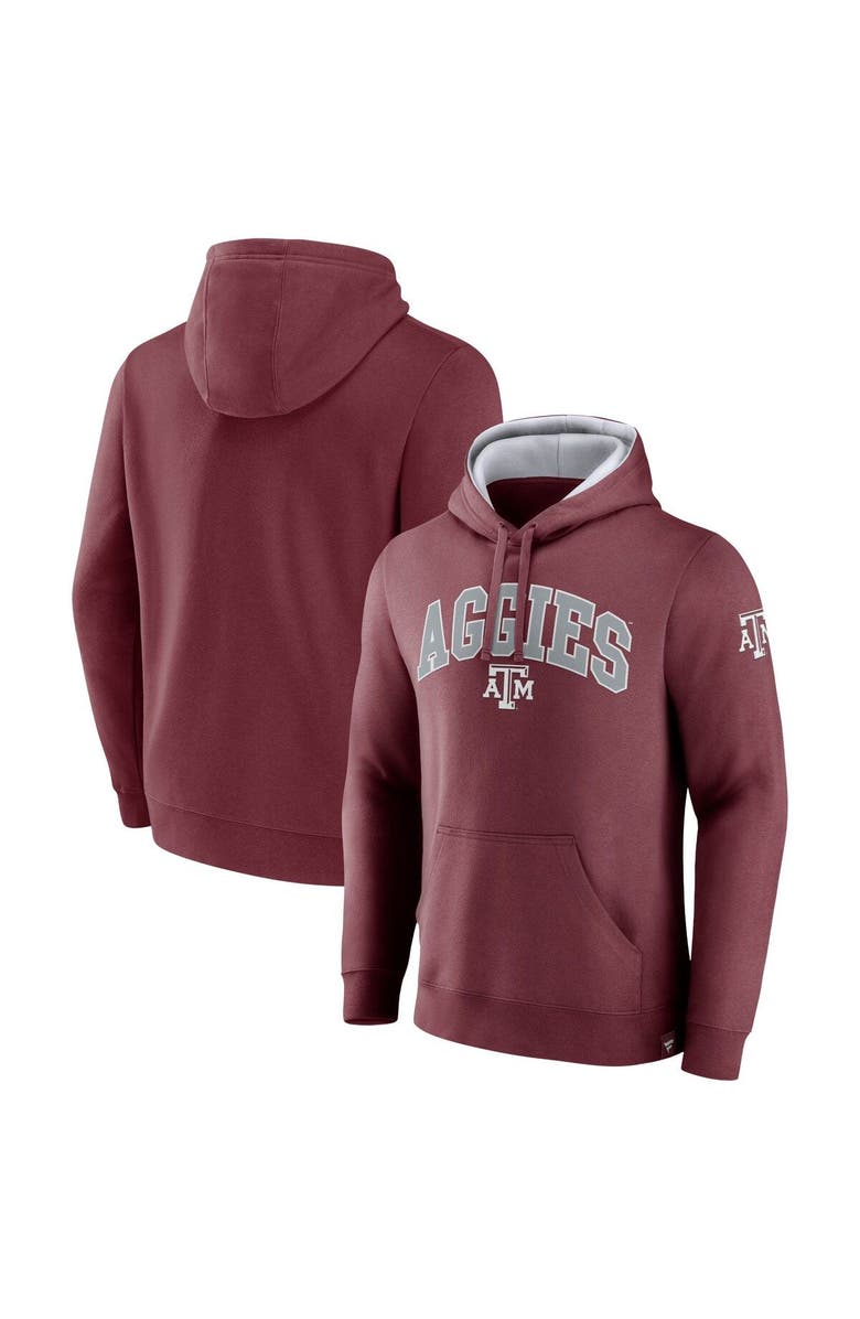 FANATICS Men's Fanatics Branded Maroon Texas A&M Aggies Arch & Logo Tackle Twill Pullover Hoodie, Main, color, Maroon