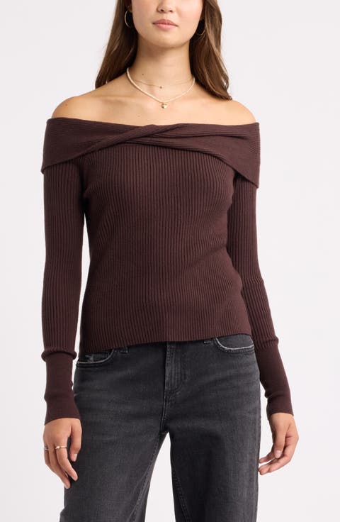 Off the Shoulder Cozy Sweater