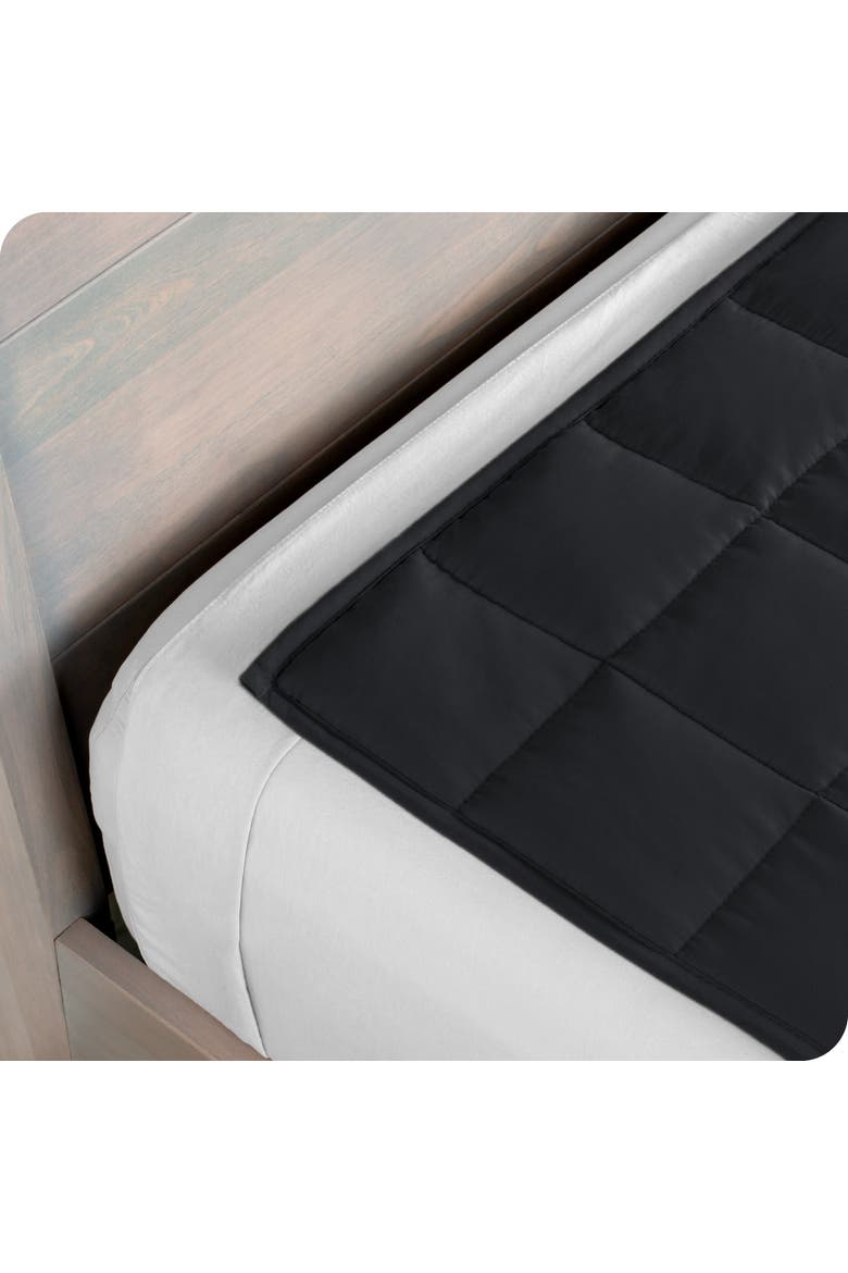 Cotton Weighted Blanket, Alternate, color, Black