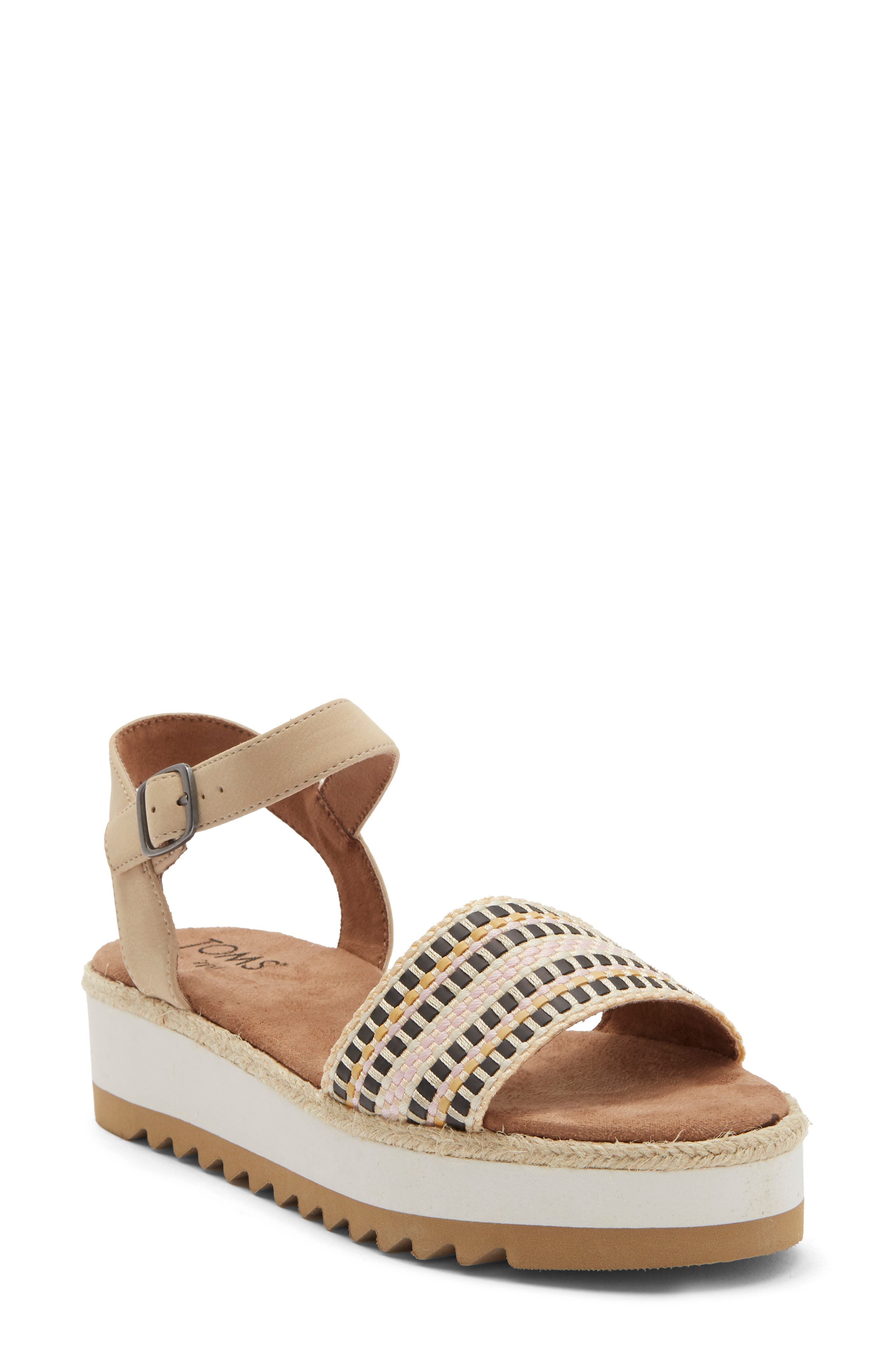 Naia Platform Wedge Espadrille Slide Sandal