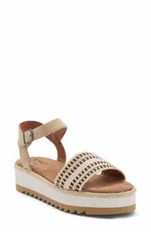 Naia Platform Wedge Espadrille Slide Sandal