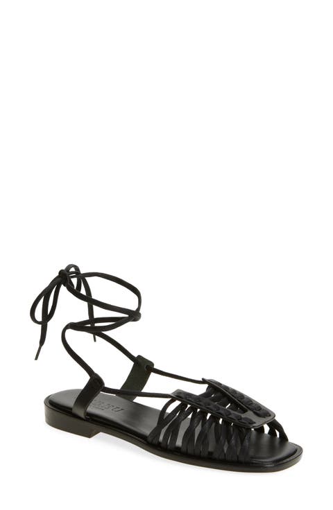 シューズ・サンダルその他 HEREU Woman Flat sandals Black CABE2WFS25 BLACK Women Sandals – Hereu Studio