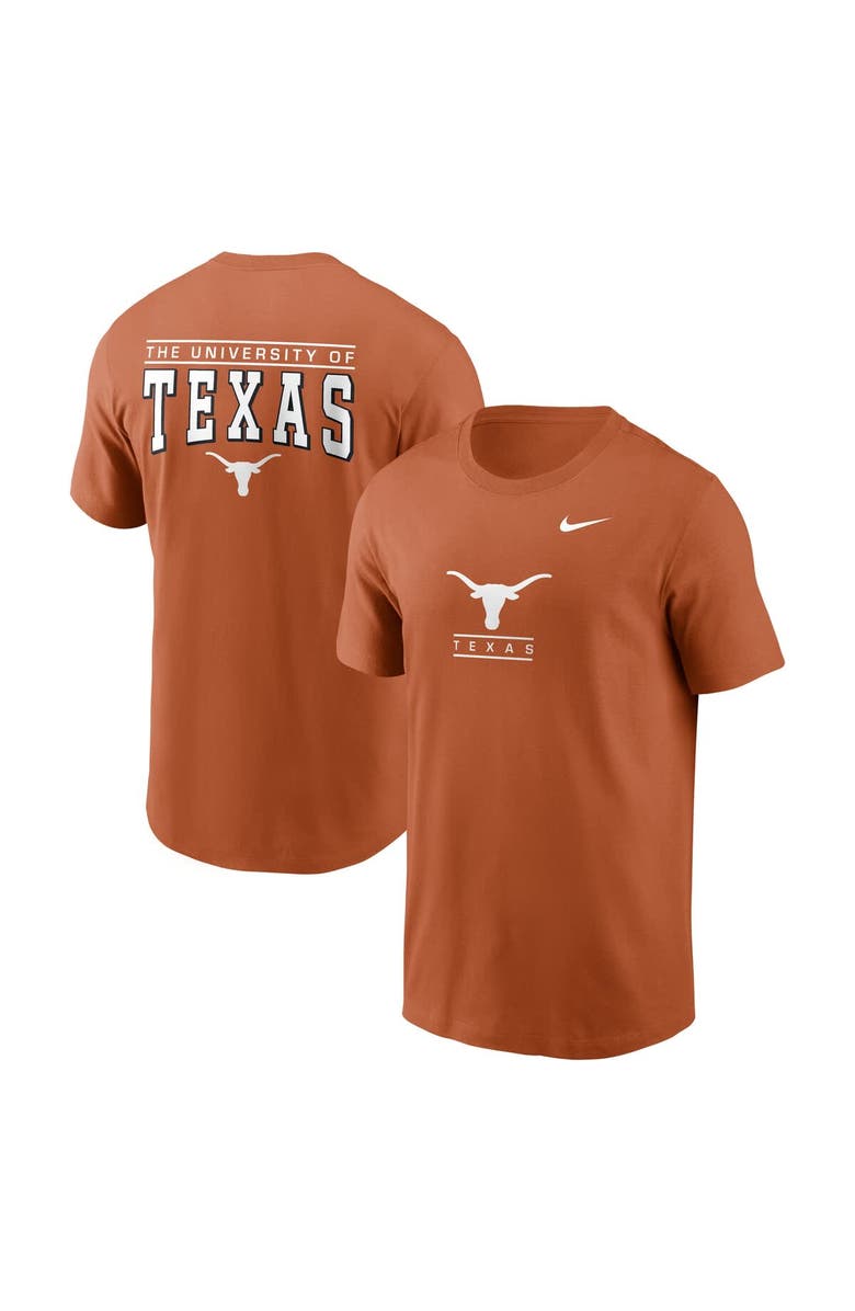Nike Men's Nike Texas Orange Texas Longhorns 2-Hit T-Shirt, Main, color, 