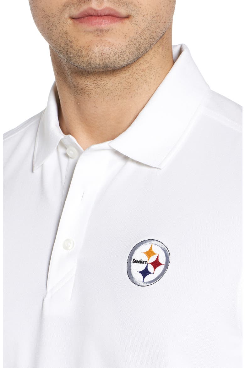Pittsburgh Steelers - Advantage Regular Fit DryTec Polo, Alternate, color, WHITE