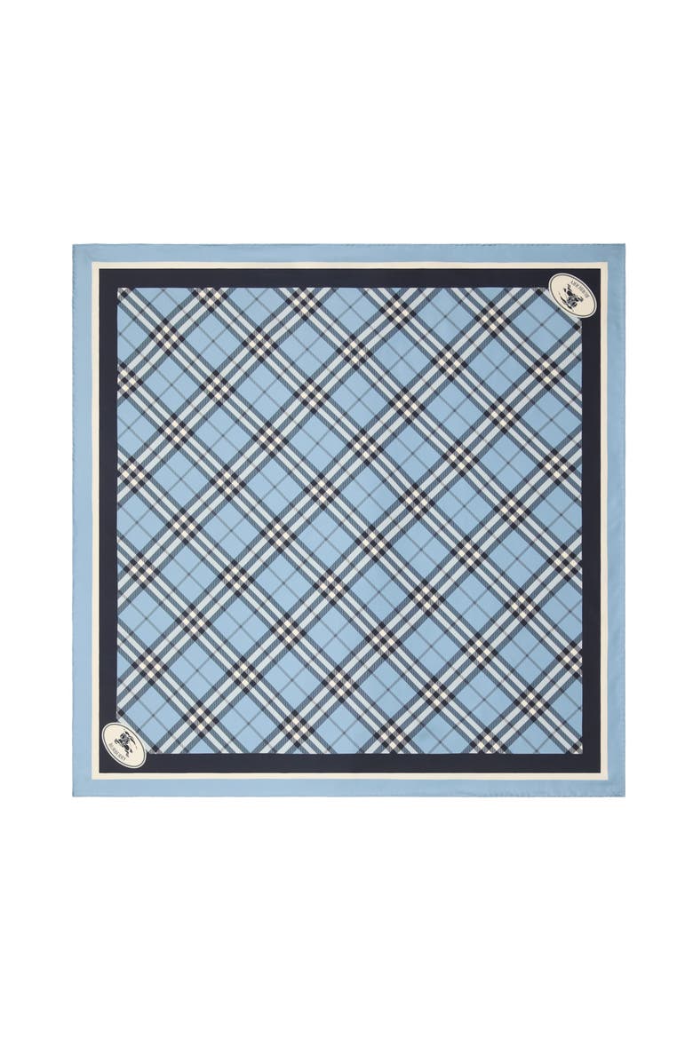 Burberry Check Silk Scarf, Main, color, Bank