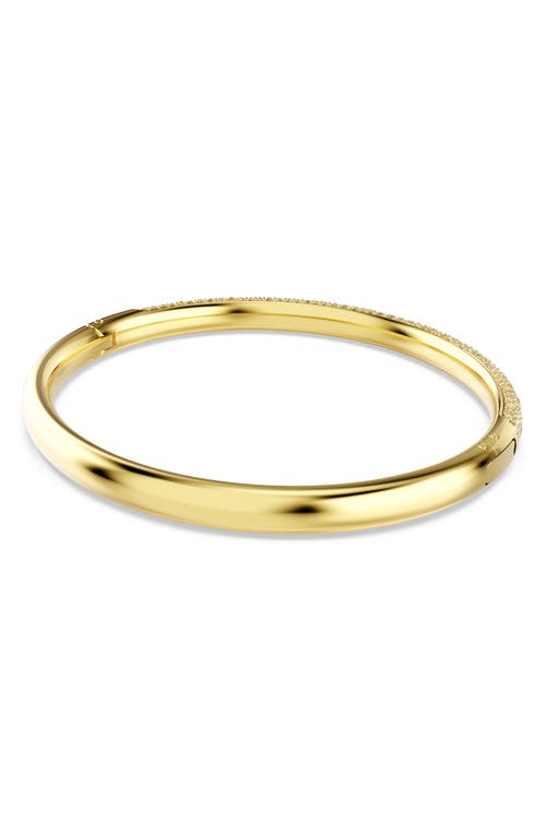Swarovski Sublima Crystal Hinged Bangle Bracelet In Gold