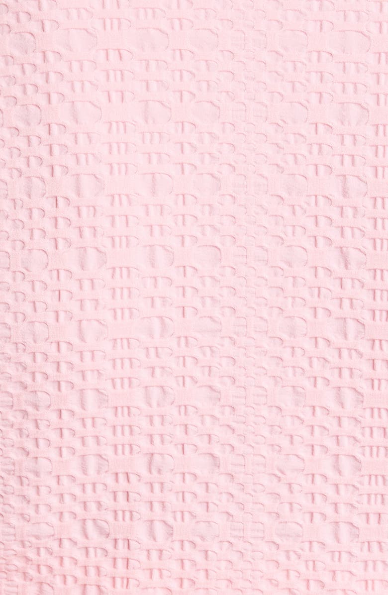 Lisa Marie Fernandez Crop Seersucker Cover-Up Cardigan, Alternate, color, 