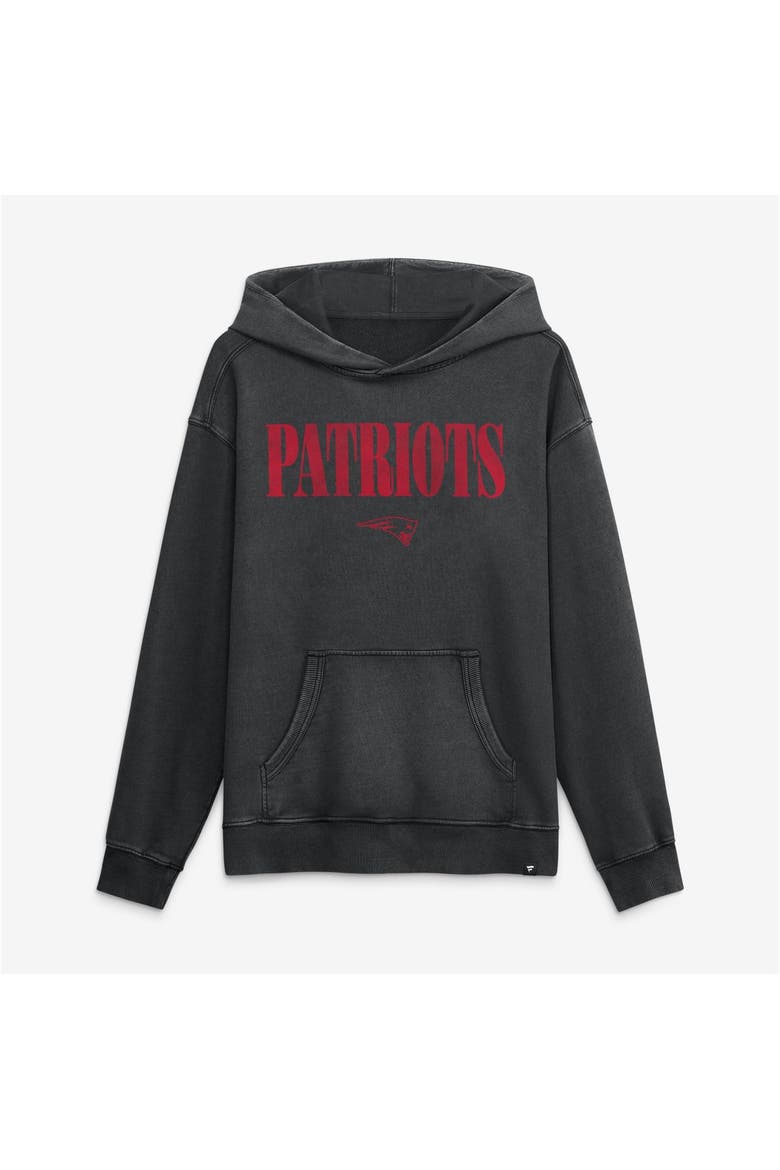 Men's Fanatics Black New England Patriots Relaxed Intense Rivalry French Terry Hoodie, Alternate, color, Black