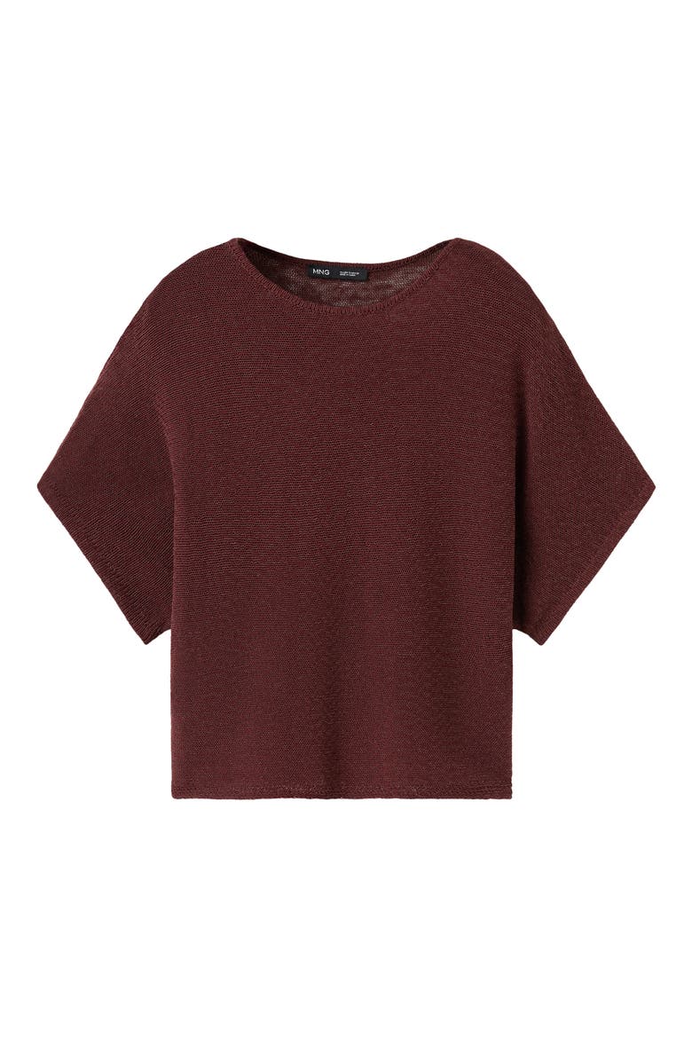 Short Sleeve Sweater, Alternate, color, BURNT ORANGE