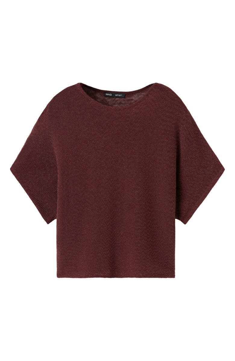 MANGO Short Sleeve Sweater, Alternate, color, 
