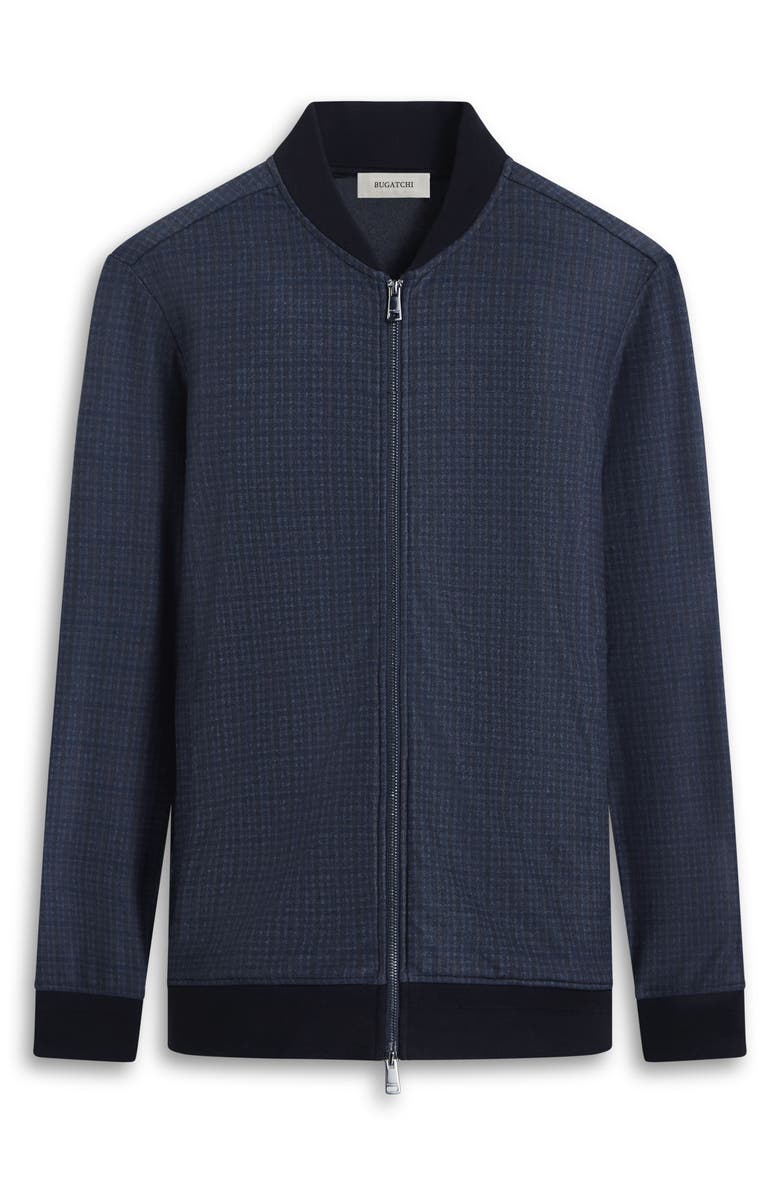 Bugatchi Plaid Bomber Jacket, Alternate, color, 