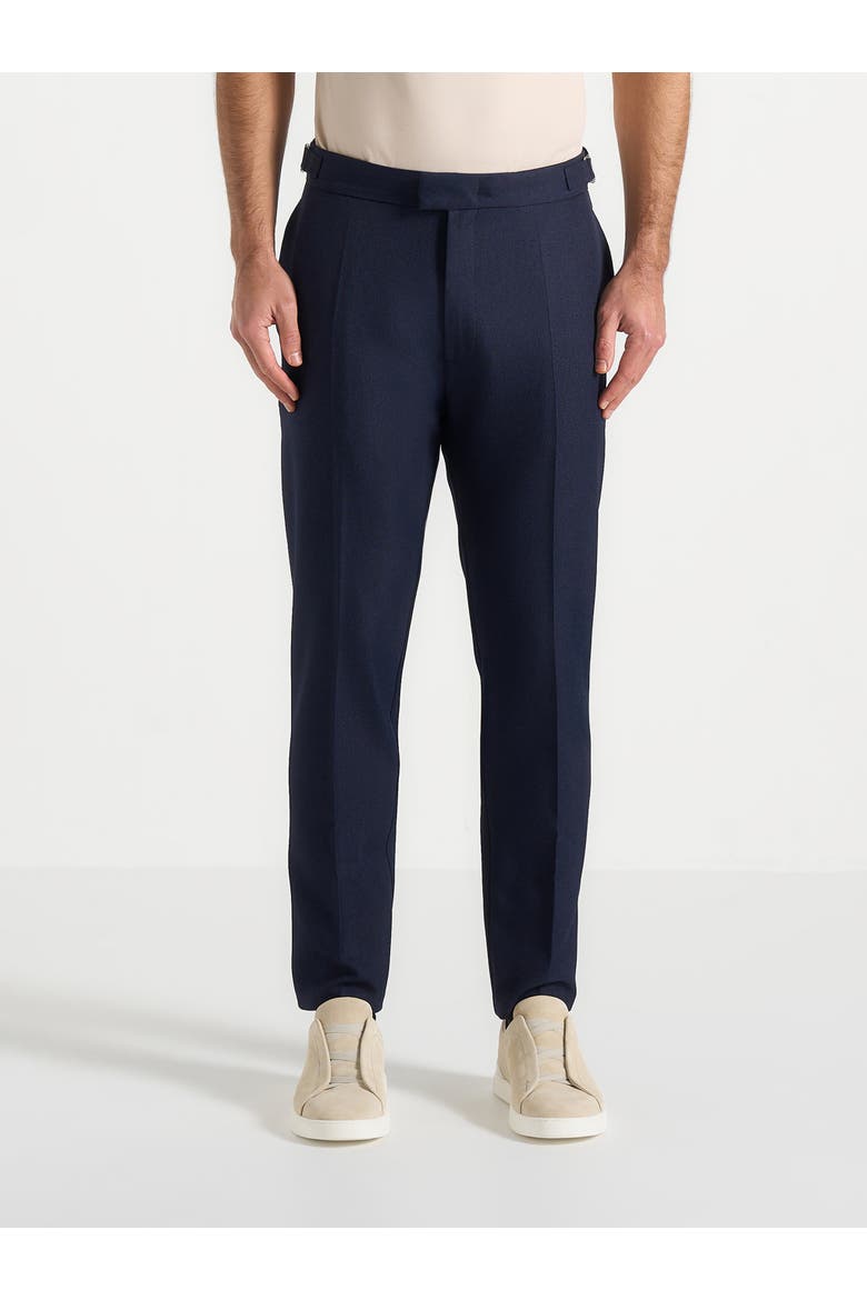 Hubert Tapered Fit Tailored Trousers, Alternate, color, Navy