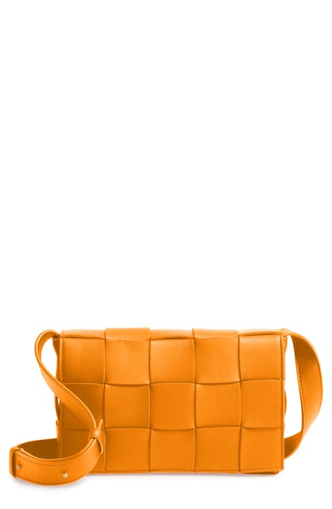 Intrecciato Leather Crossbody Bag