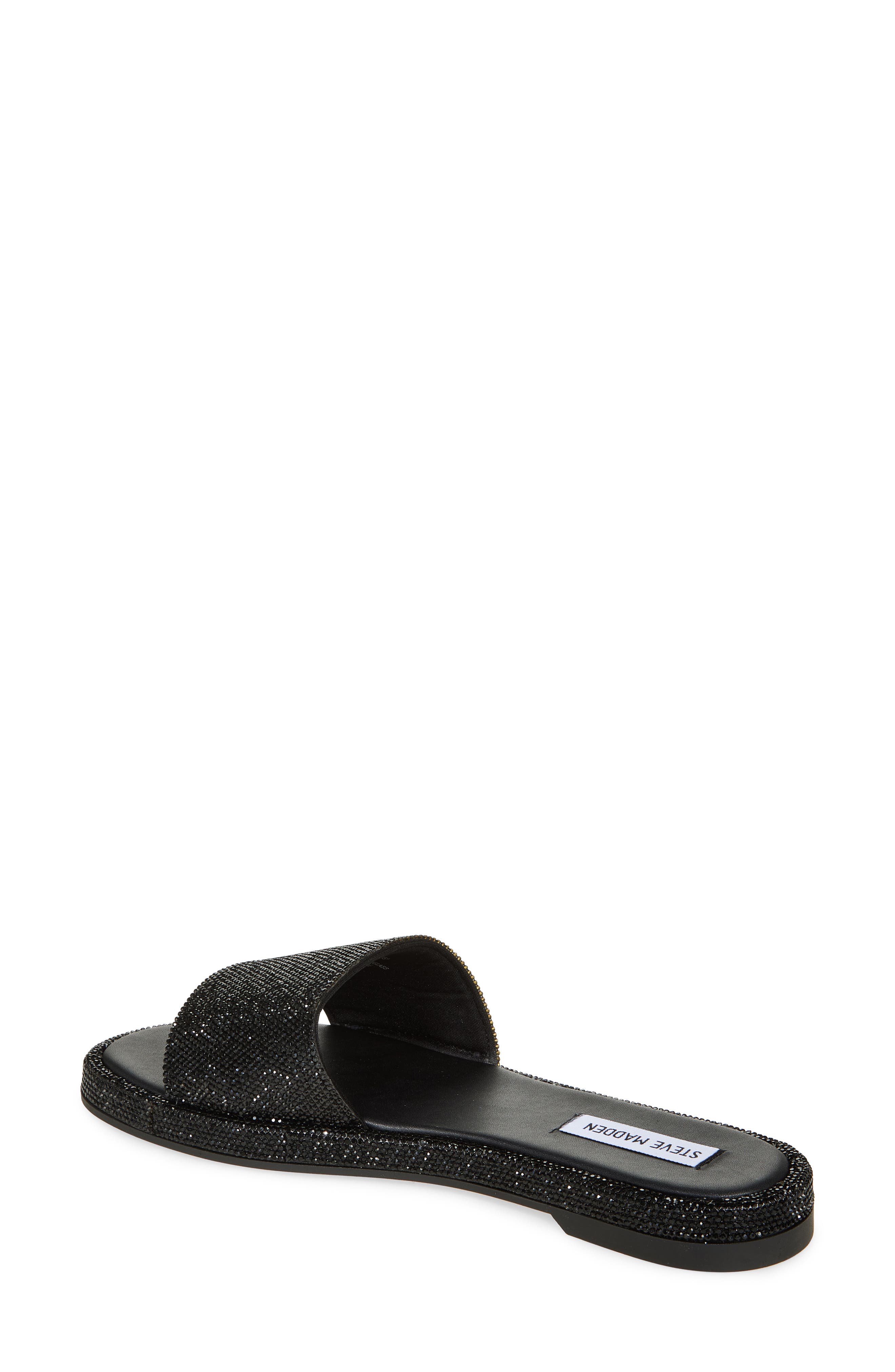 Steve Madden Rubee Slide Sandal, Alternate, color, Black