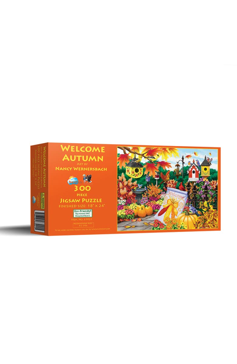 Sunsout Welcome Autumn 300 piece Jigsaw Puzzle for Adults, Main, color, Multicolor