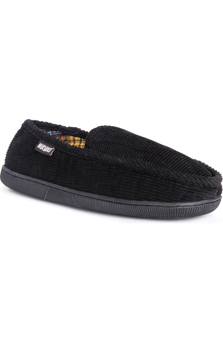 MUK LUKS Corduroy Flannel Lined Moccasin Slipper, Main, color,