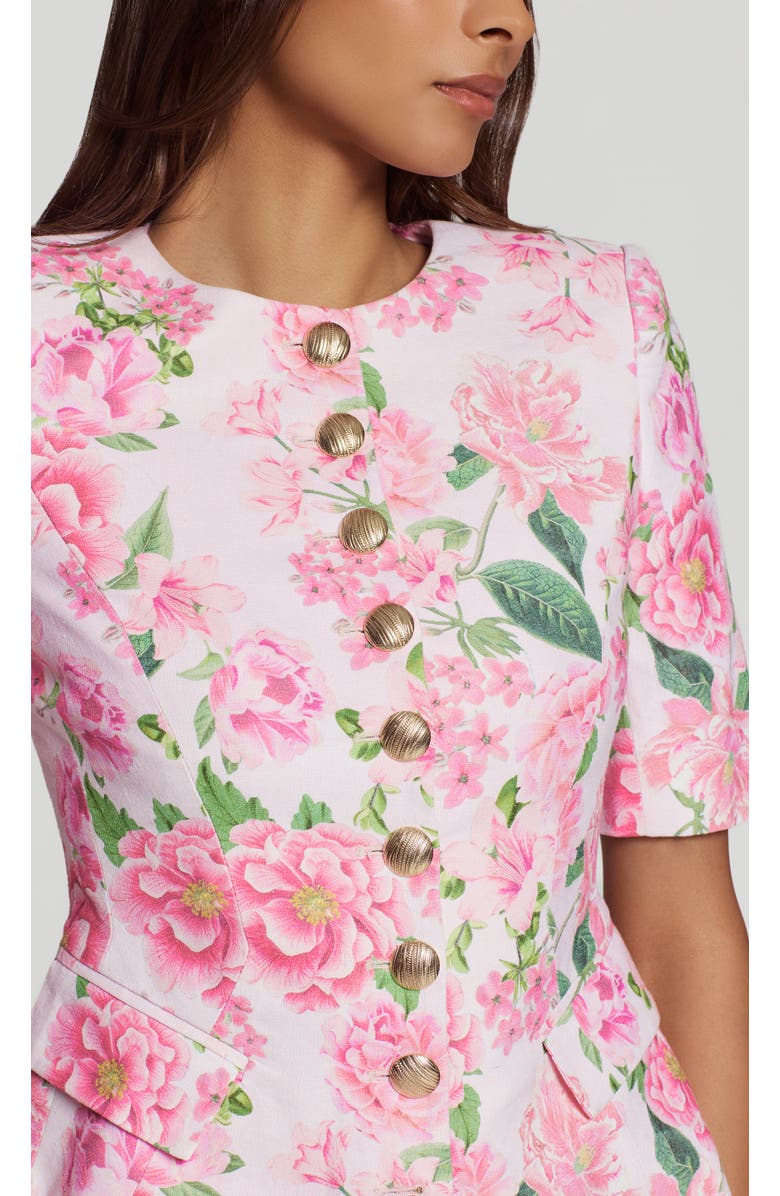 Generation Love Adriana Floral Linen Jacket, Alternate, color, 