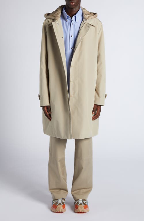 Moncler Miroir Coat In Stone