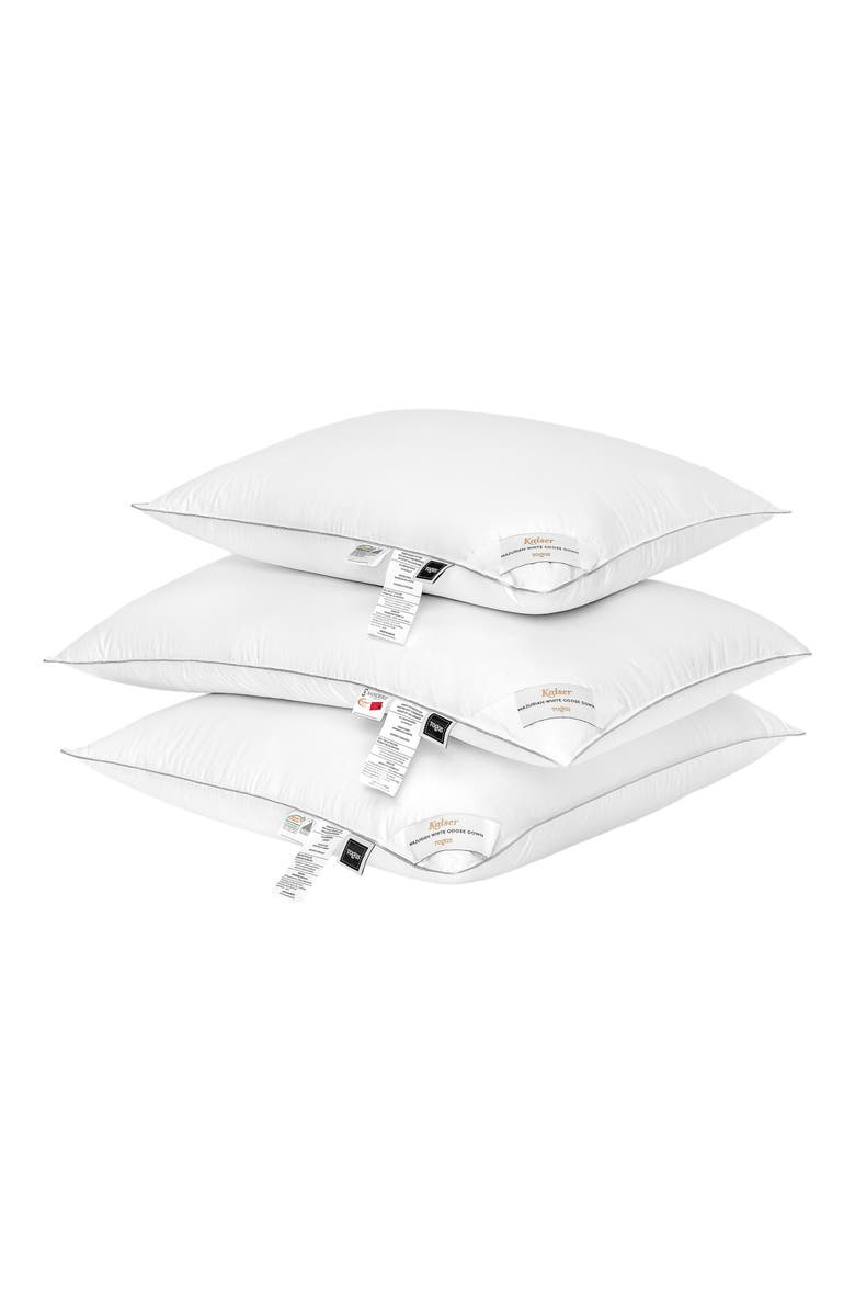 Togas Kaiser Mazurian goose down pillow, Alternate, color, White