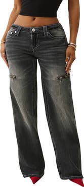 True Religion Bobbi Low Rise Baggy Jeans