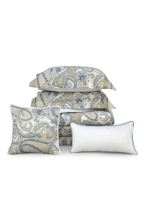 Paisley Park Cotton Sateen Comforter & Sham Set
