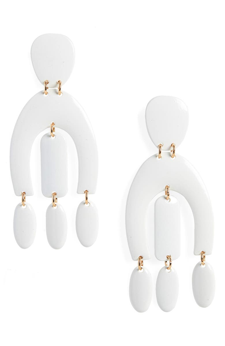 Leith Sculpted Drop Earrings, Main, color, 