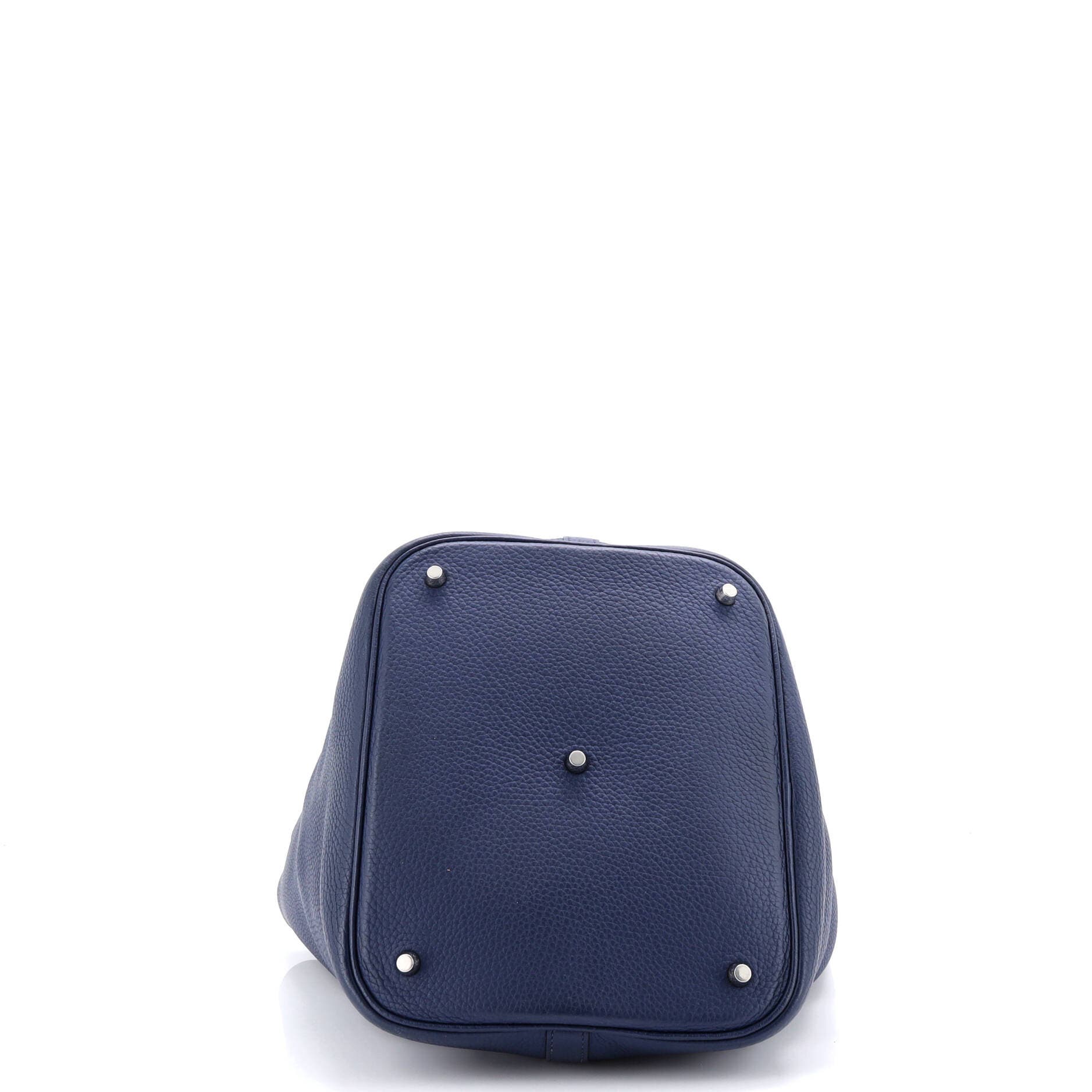 Pre-Owned Hermes Picotin Lock Bag Clemence GM, Alternate, color, Bleu De Malte