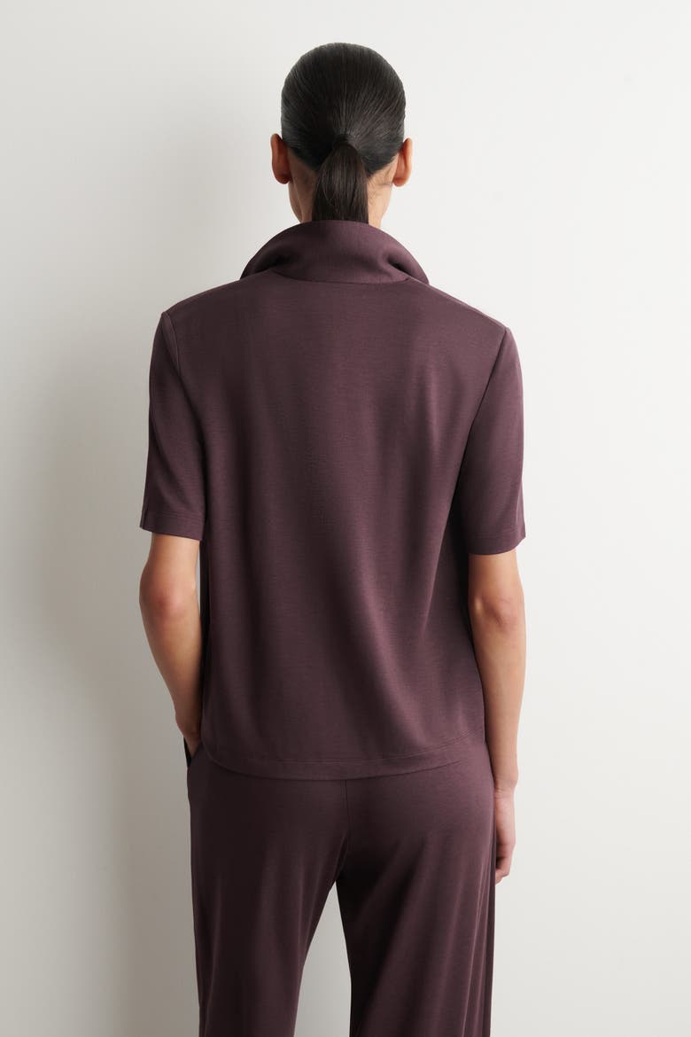 Modal-jersey Shirt, Alternate, color, BURGUNDY