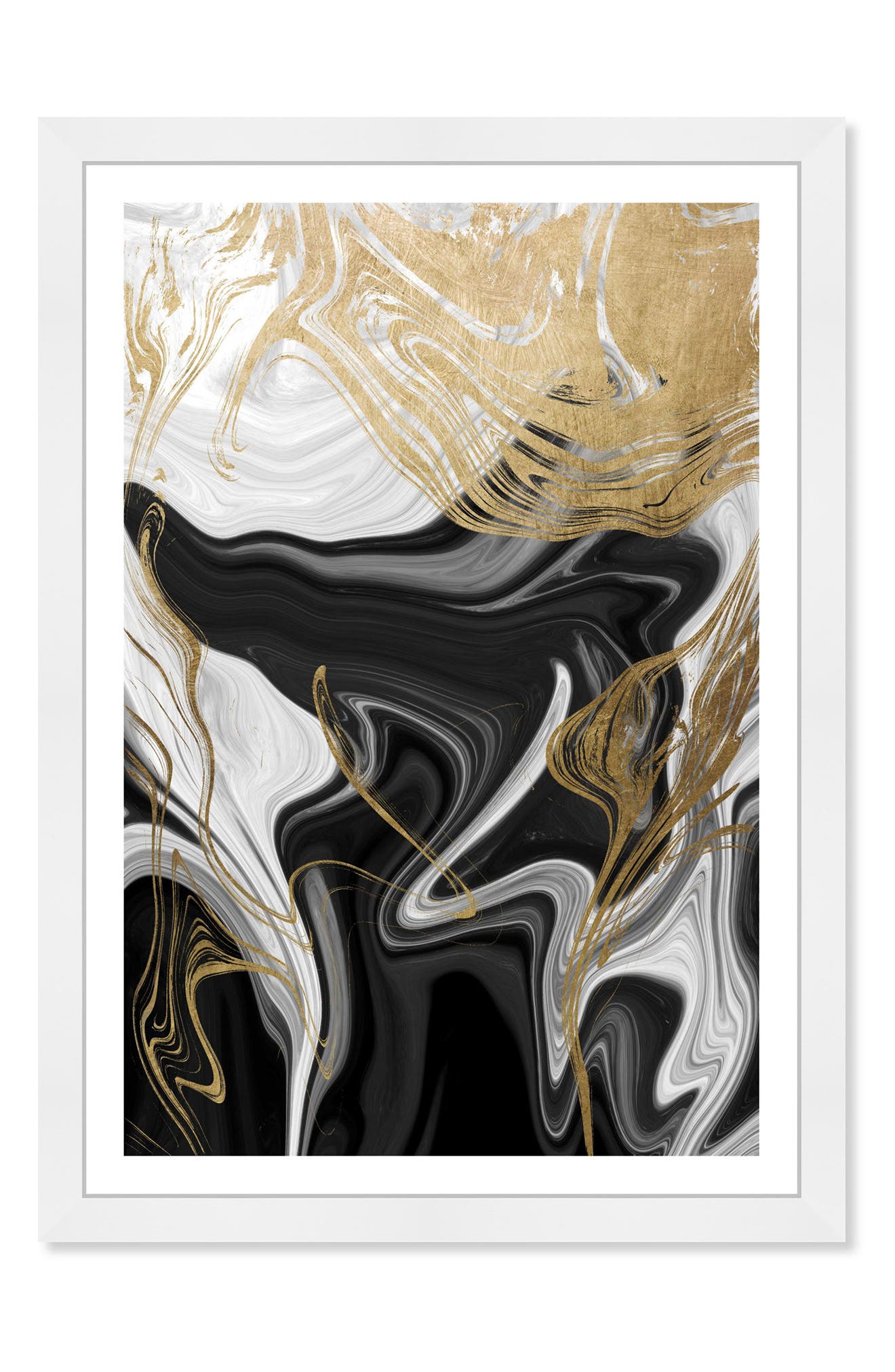 Wynwood Studio Ripples In Gold Gold Abstract Wall Art | Nordstromrack