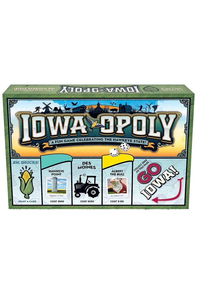 Iowa Opoly Board Game, Main, color, Multicolored