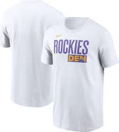 Nike Men's Nike  White Colorado Rockies 2025 City Connect Wordmark T-Shirt