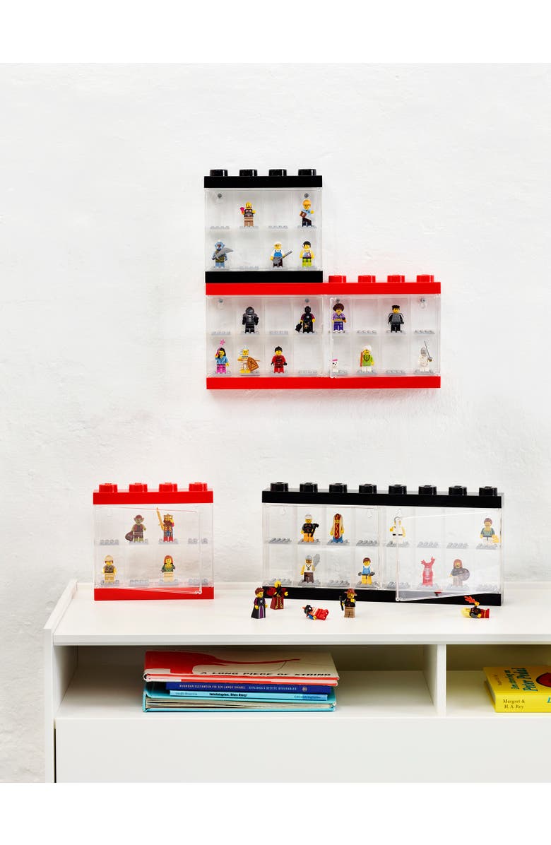LEGO Minifigure Display Case, Alternate, color, Red