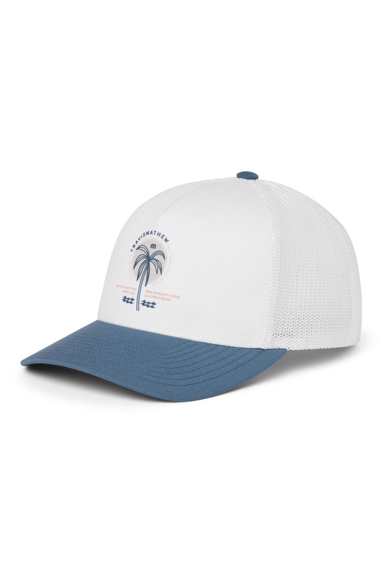Coastal Charm Snapback Ball Cap, Main, color, WHITE