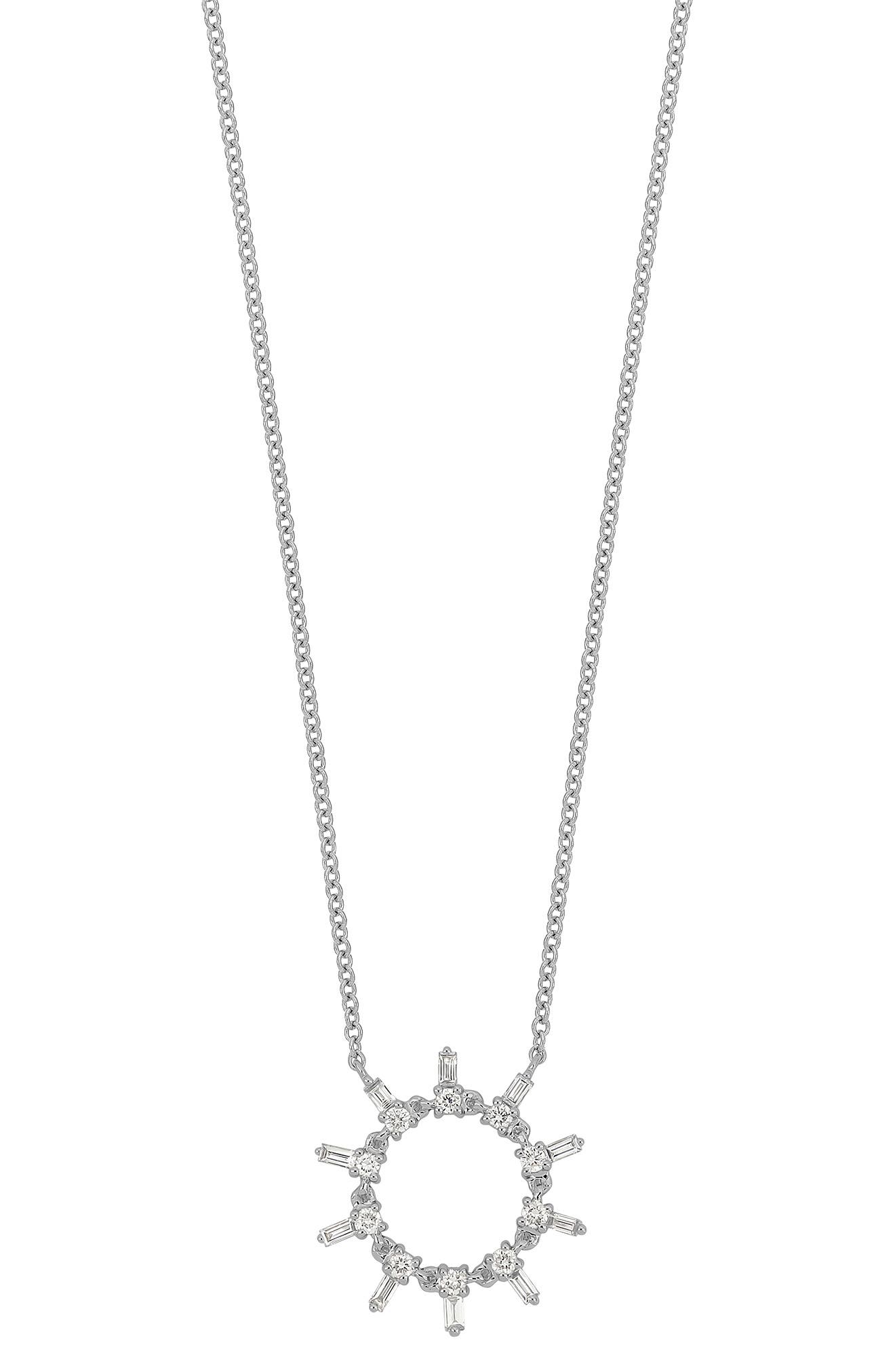 Bony Levy Getty Diamond Circle Pendant Necklace