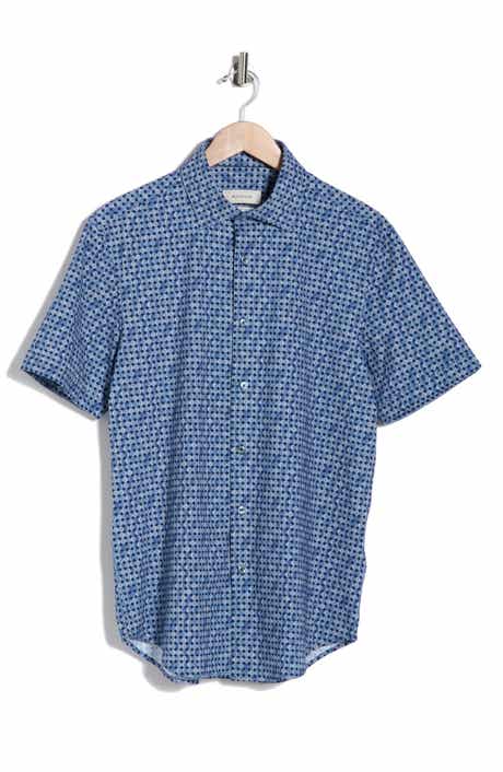 Bugatchi Short Sleeve Woven Shirt