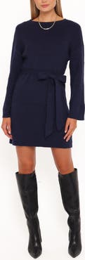 Petal & Pup Lucca Long Sleeve Mini Sweater Dress