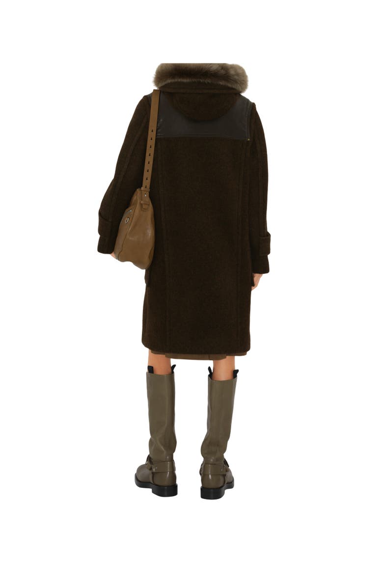 Burberry Wool Duffle Coat, Alternate, color, 