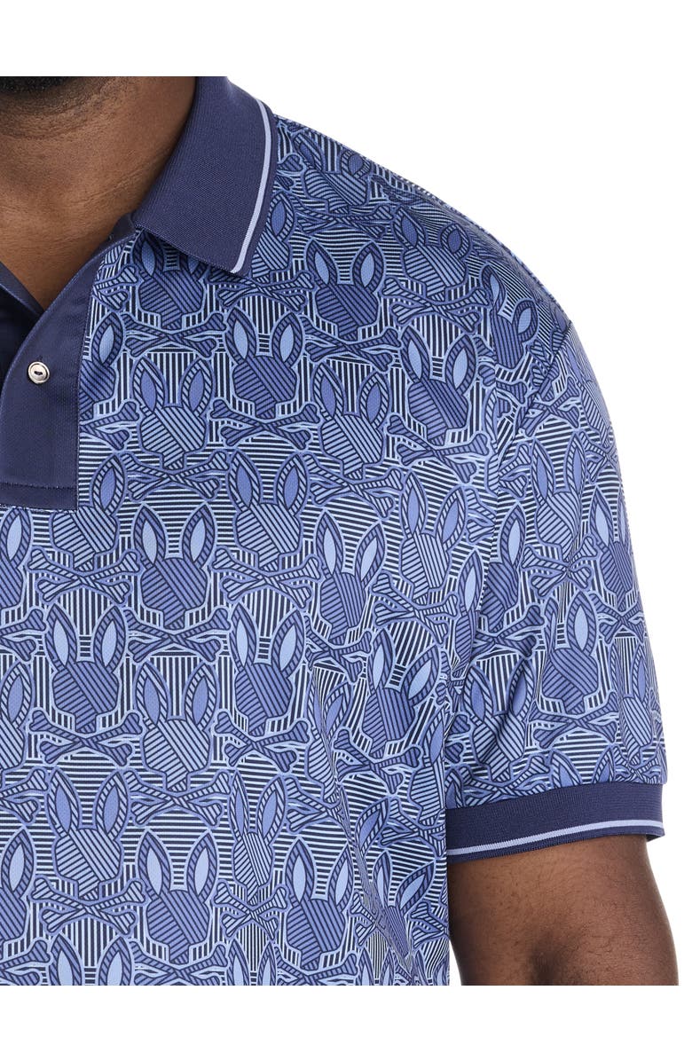 Psycho Bunny Big
Tall Reynolds Sport Polo Shirt, Alternate, color, Blue