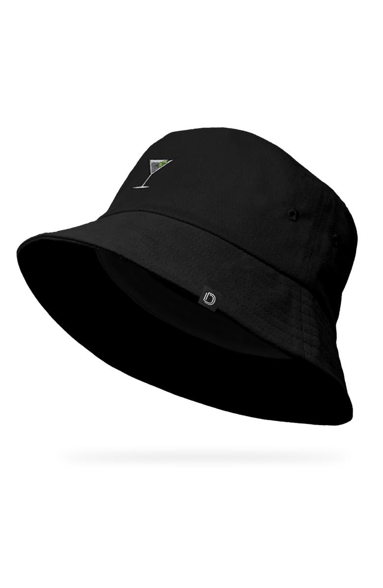 Dalix Martini Bucket Hat, Alternate, color, Black