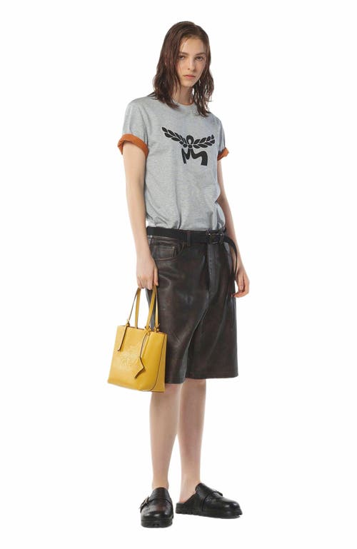 Mcm Himmel Shopper In Yellow