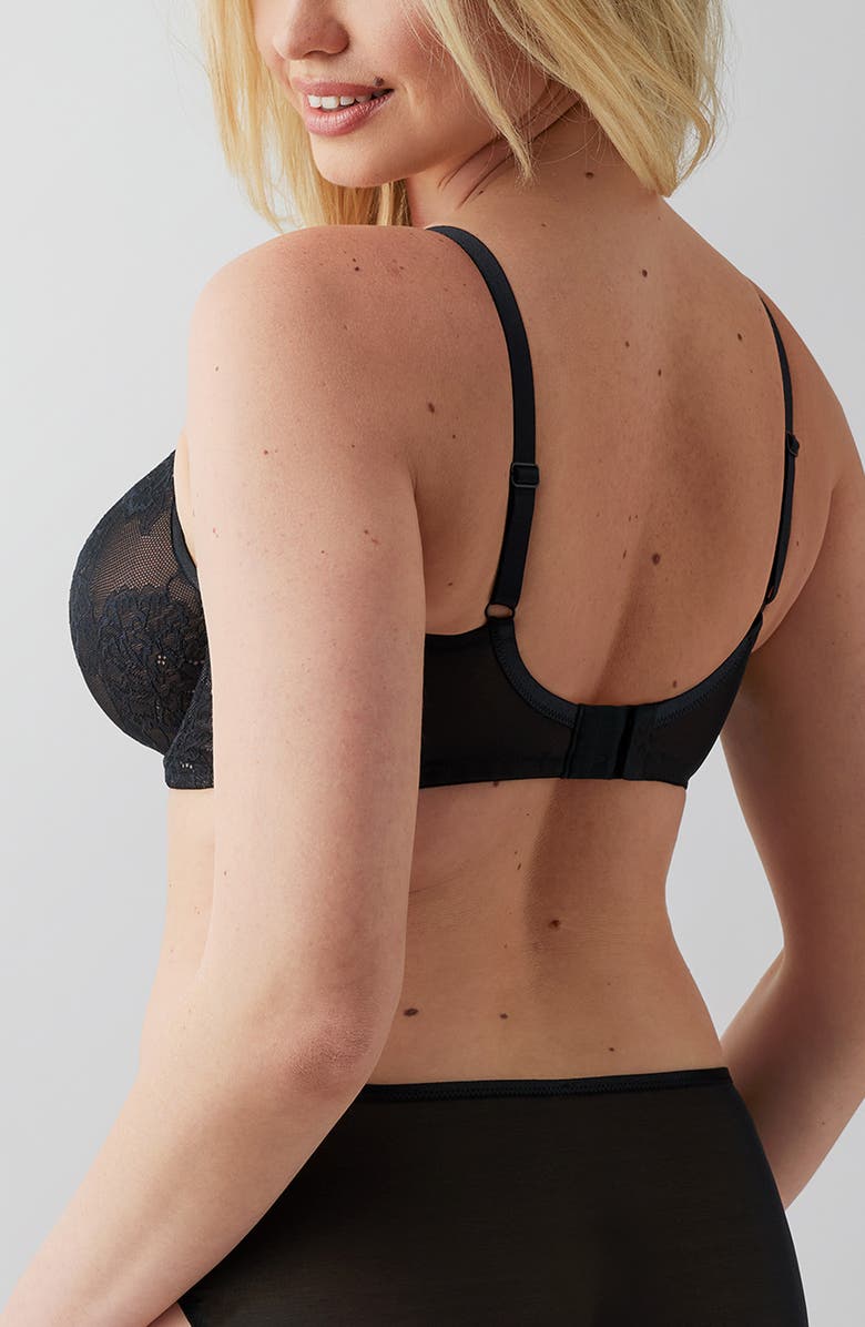 Wacoal Full Bloom Underwire Bra, Alternate, color, Black