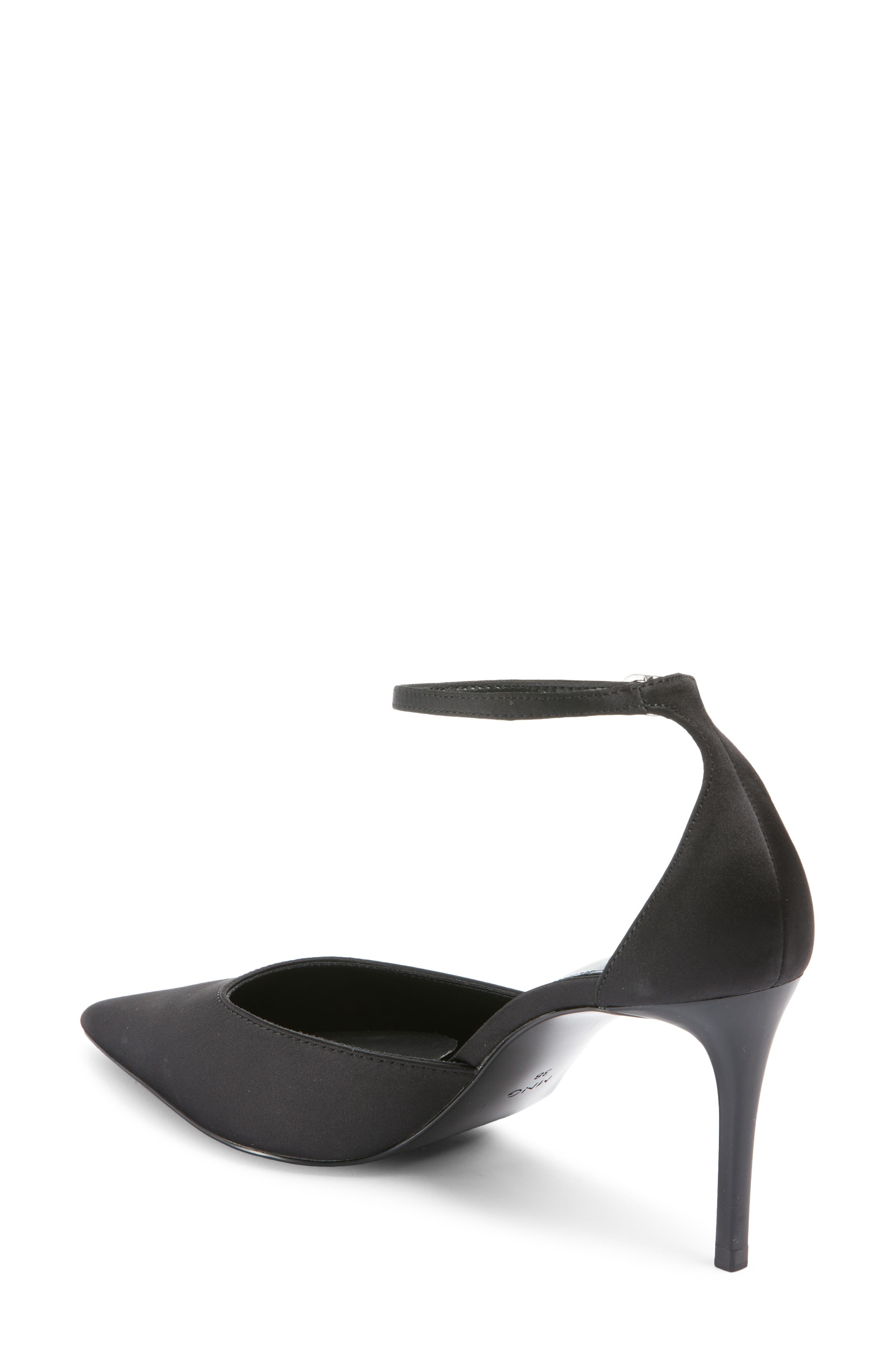 MANGO Satin Court Pump, Alternate, color, Black